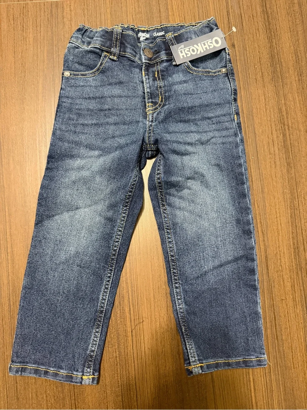 OshKosh B'gosh Men's Straight Dark Blue Denim Jeans